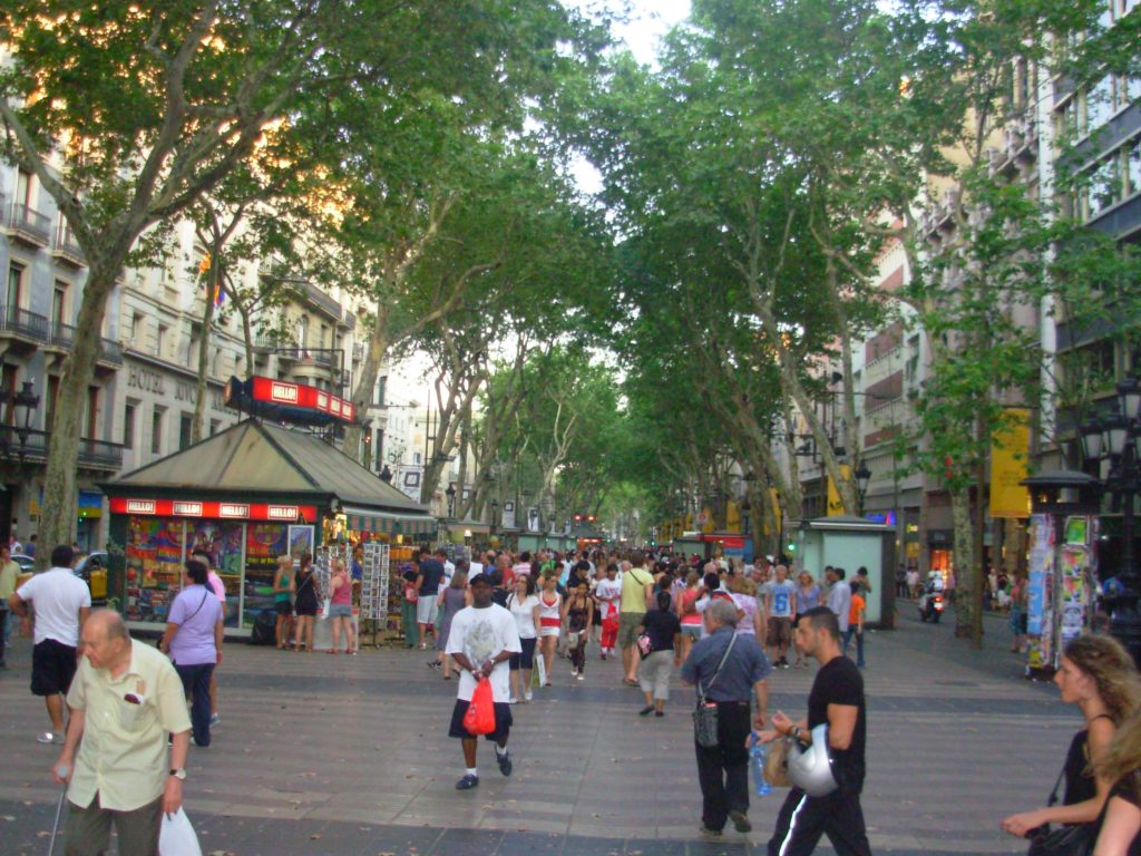 IMAGEN RAMBLA DE BARCELONA.